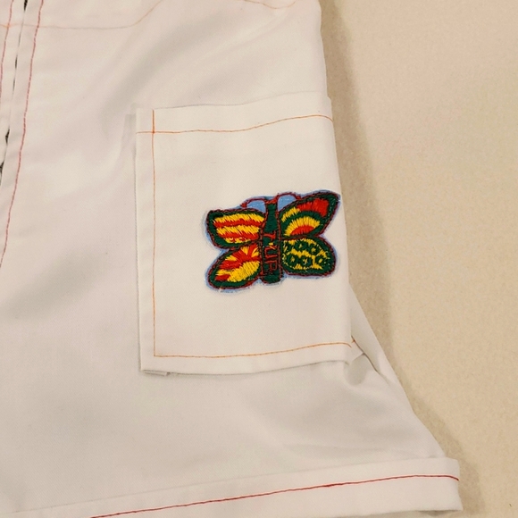 Handmade Coverall Shorts with Pop Patches - Picture 4 of 9